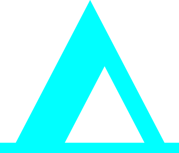 Blue Tent Clip Art - Triangle (600x512)