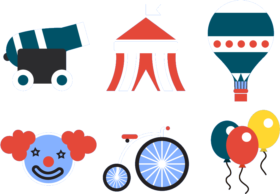 Performance Clown Clip Art - Herramientas De Un Payaso (1096x780)