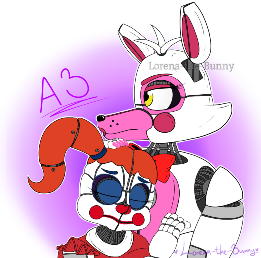 Funtime Foxy X Circus Baby By Lorena The - Funtime Foxy X Circus Baby (894x894)