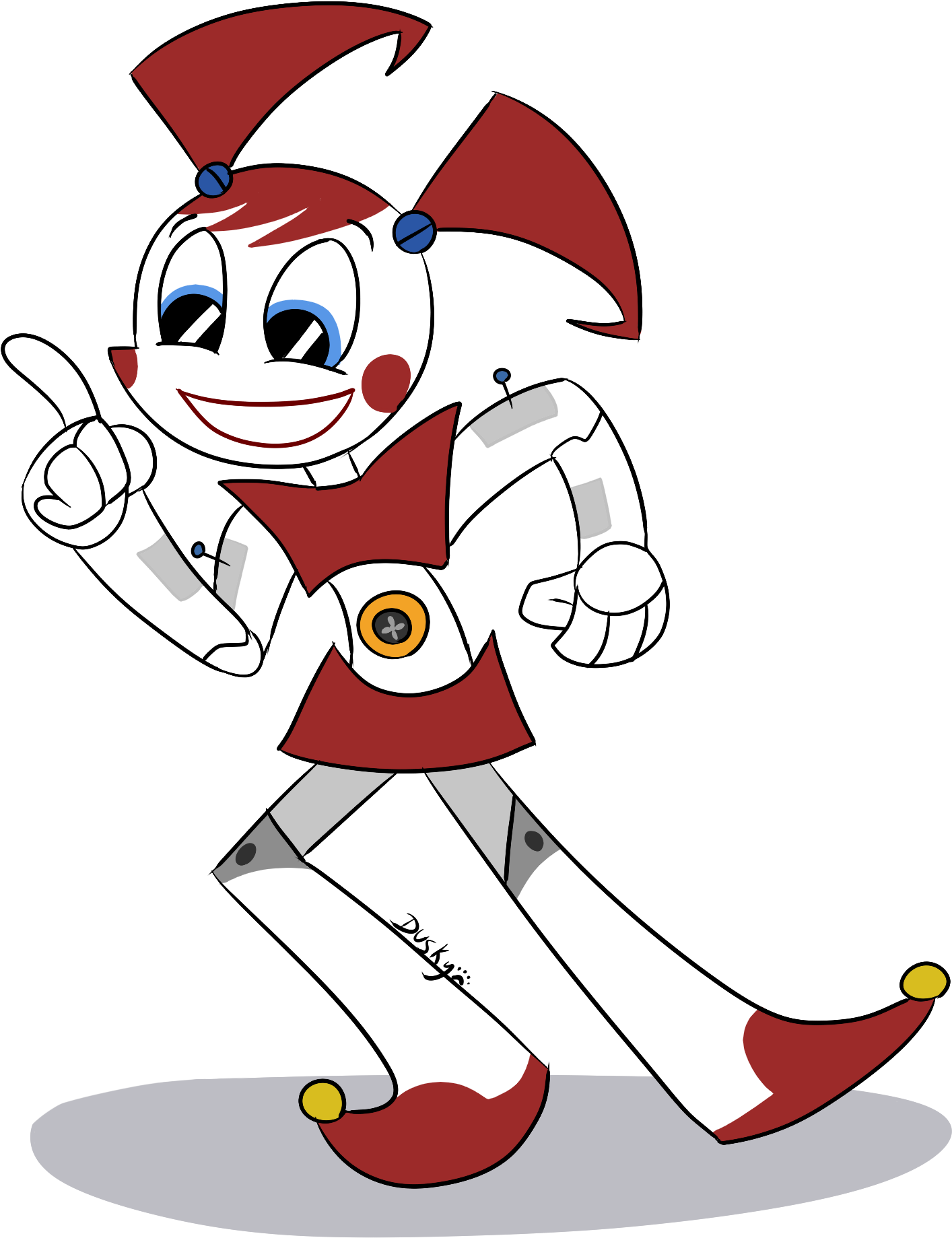 Artworkmy Life As A Teenage Circus - Teenage Robot Jenny Circus Baby (1700x2000)