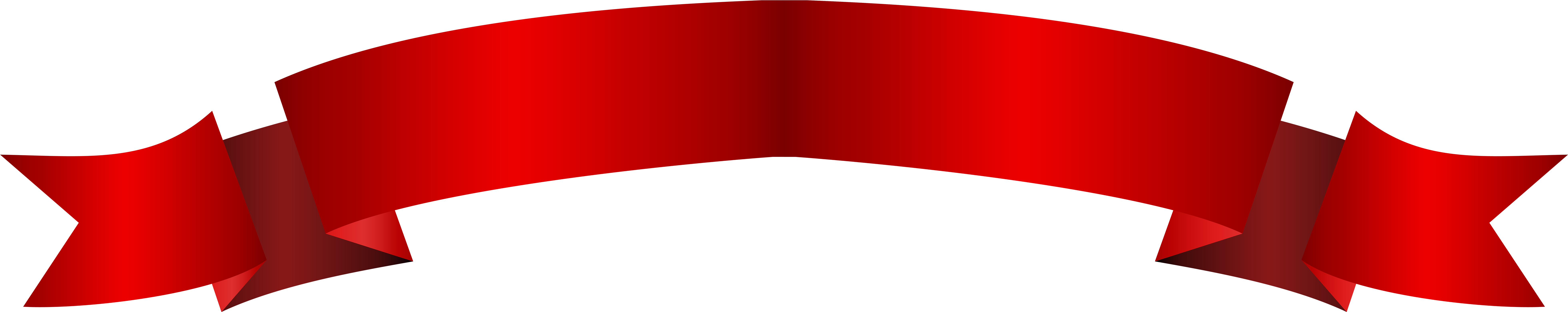Red Banner Long Png Transparent Clip Art Image - Red Banner Transparent (8000x1725)