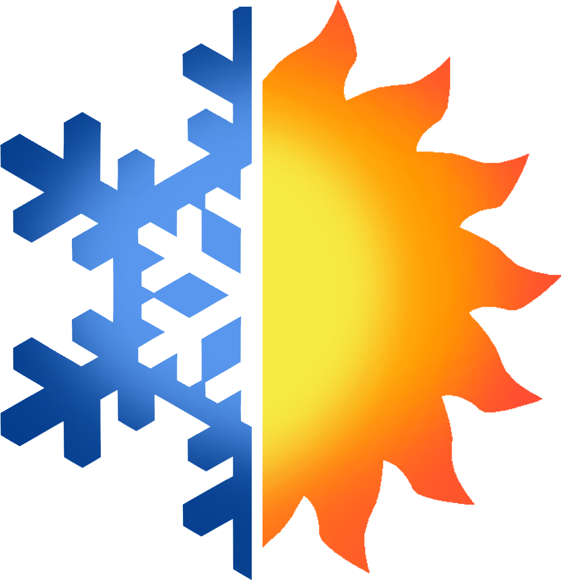 Heating And Cooling Icon - Heating And Air Conditioning (1092x1129)