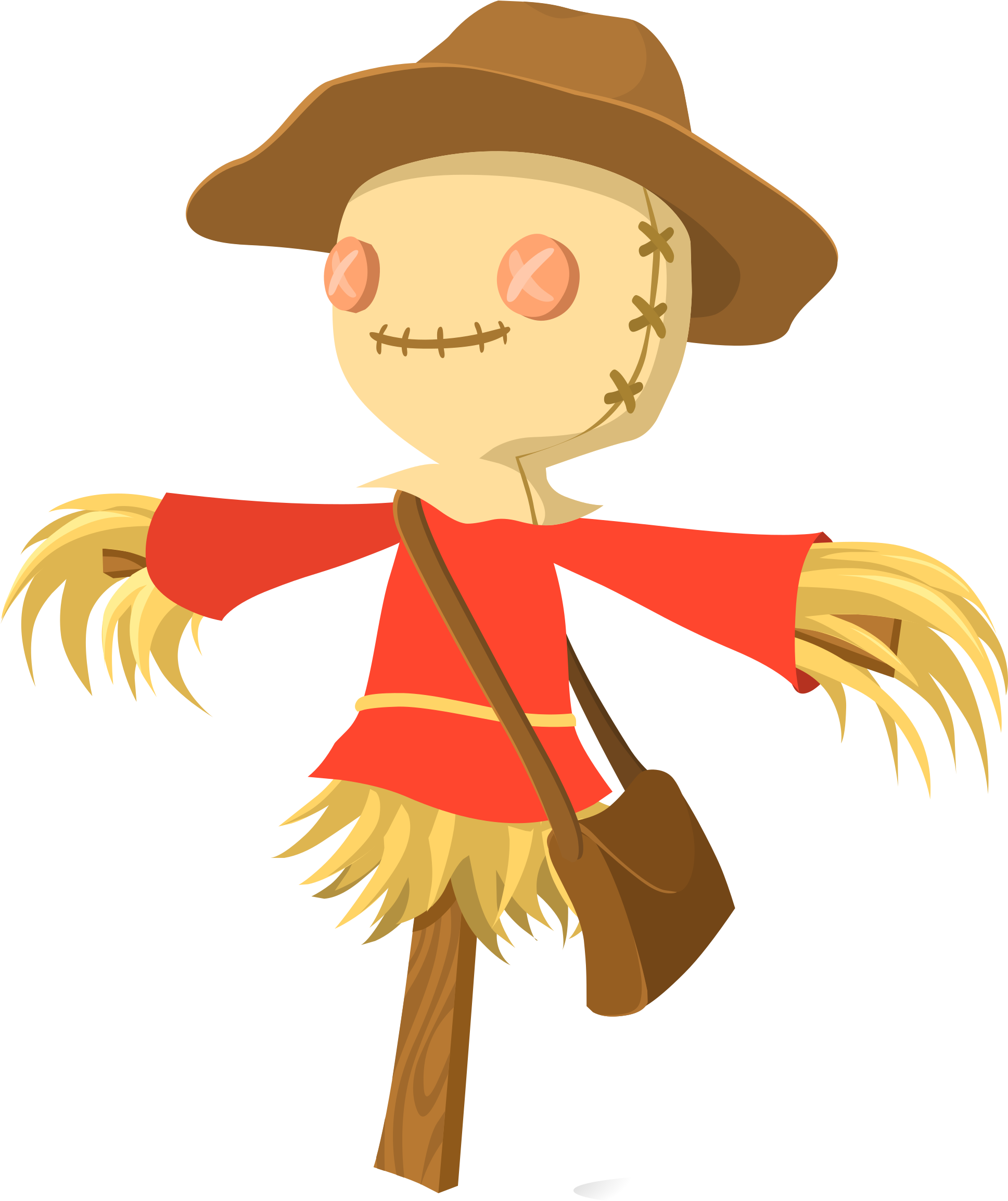 Glitch Video - Scarecrow Clipart Public Domain (1936x2400)