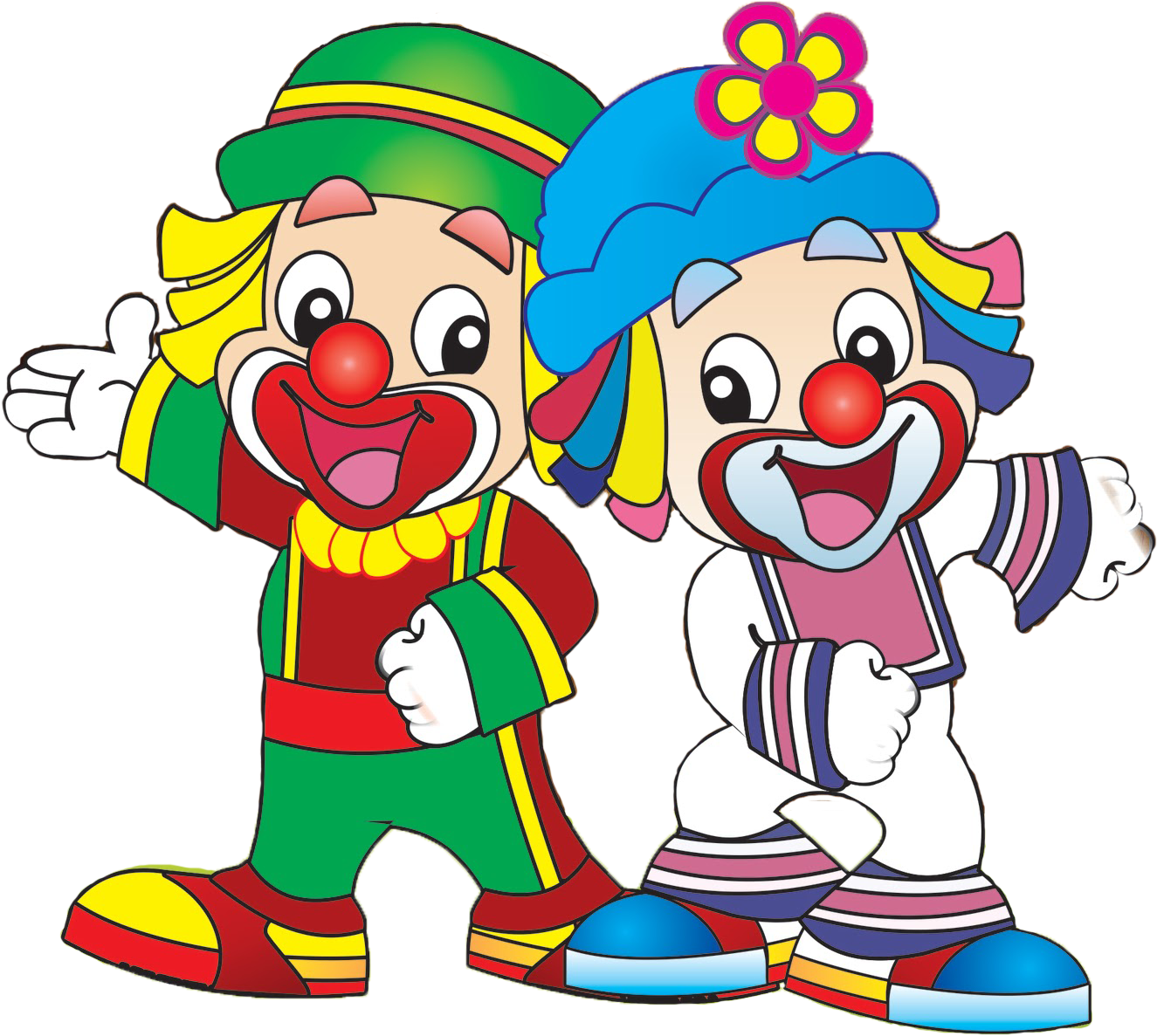 Funny Baby Clown Images Are Free To Copy For Your Personal - Flor Patati Patata Png (1333x1197)