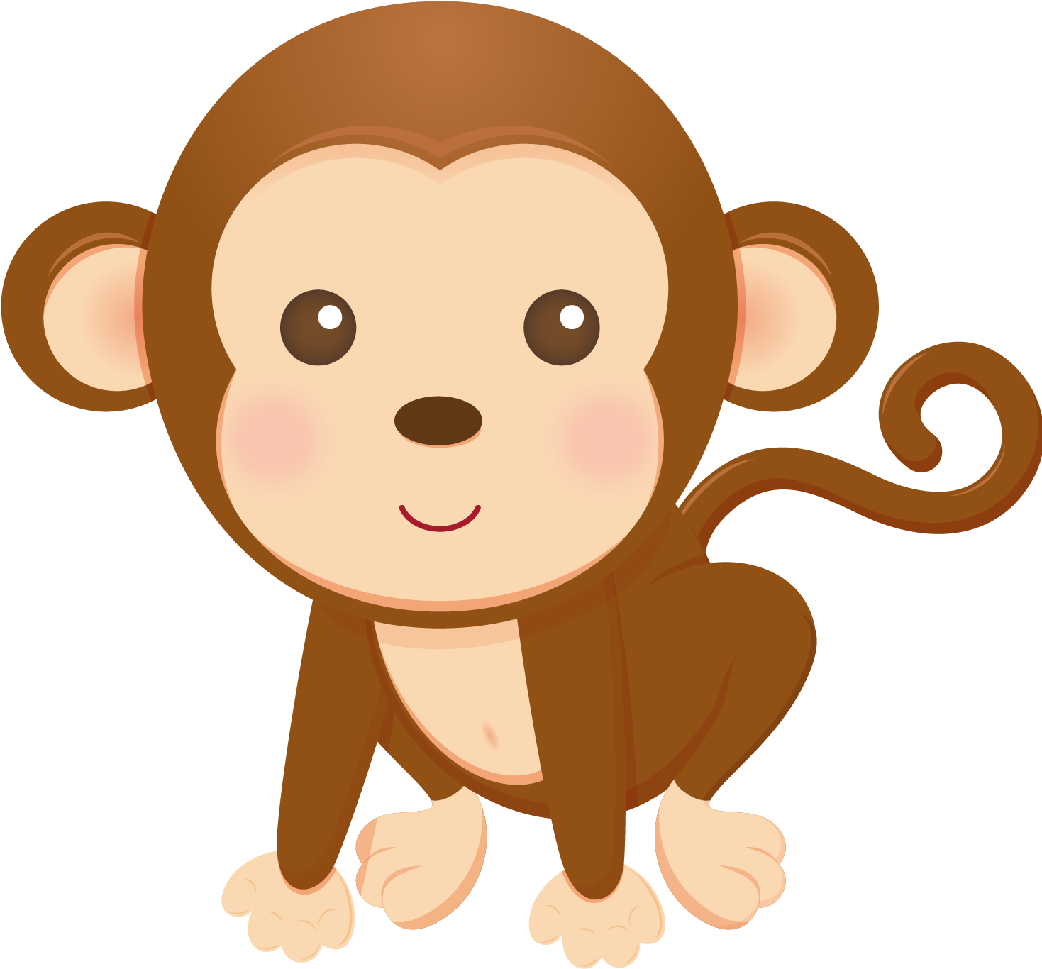 Birthday Animals, Animal Cakes, Fiesta Safari, Tomy, - Monkey Clip Art For Kids (1500x1500)