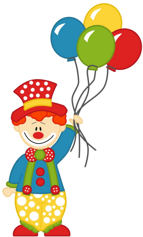 Clown Png Images Transparent Free Download - Clown With Balloons Clipart Png (487x800)