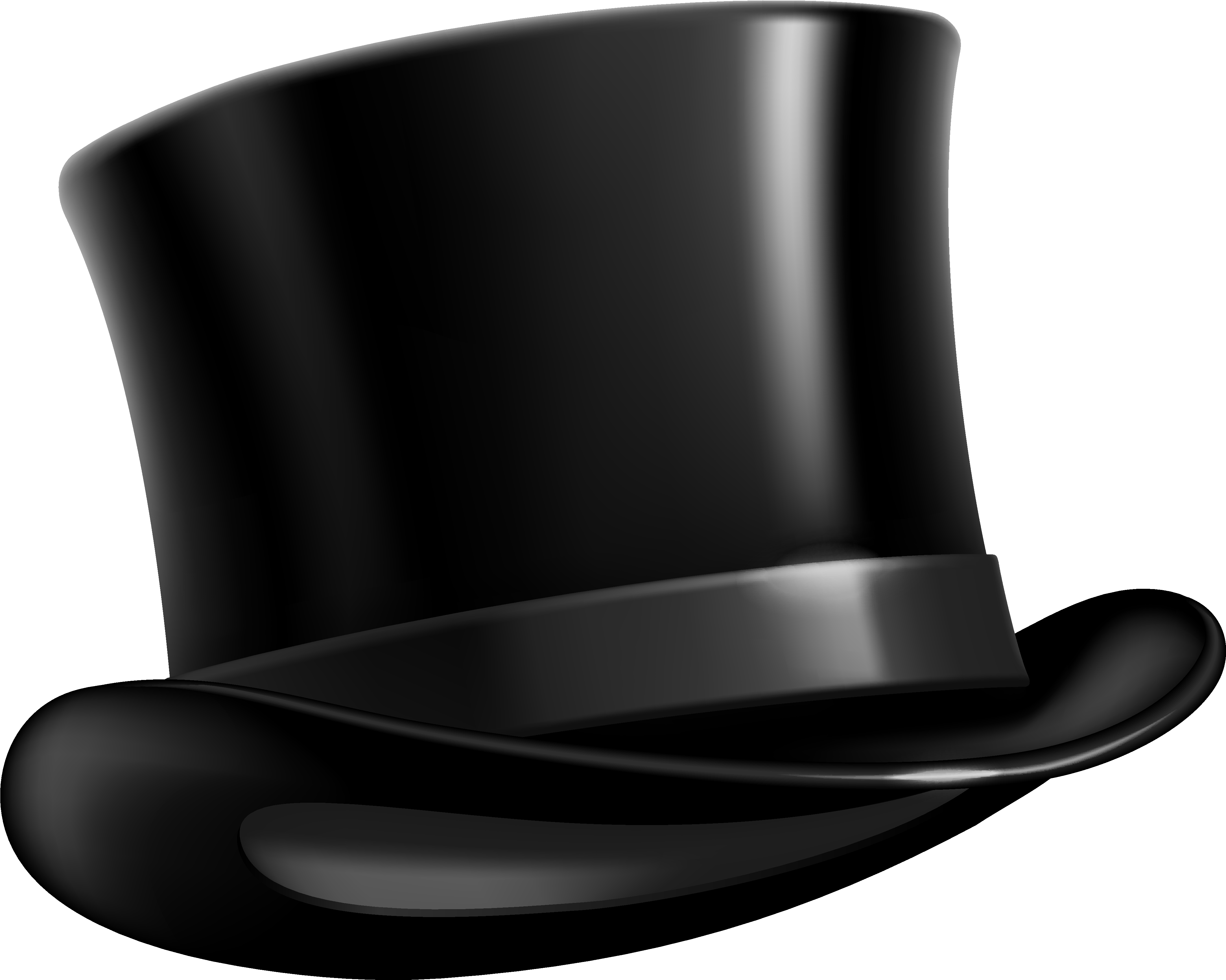 Black Top Hat Png Clipart Picture - Top Hat Transparent Background (4702x3842)