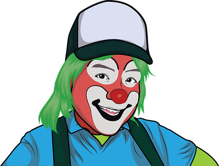 Boy Cartoon Clown Comic Entertainment Funn - Communist Clown (448x340)