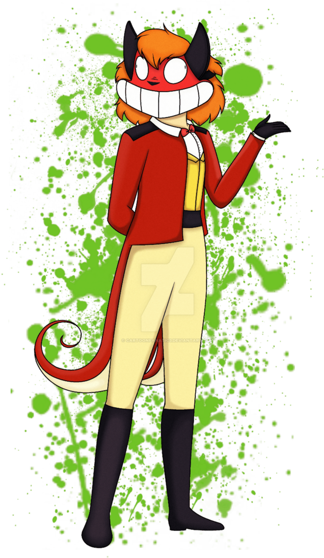 Circus Of Freaks- The Masked Ringmaster By Cartoonfanatic3 - Cartoon (690x1157)