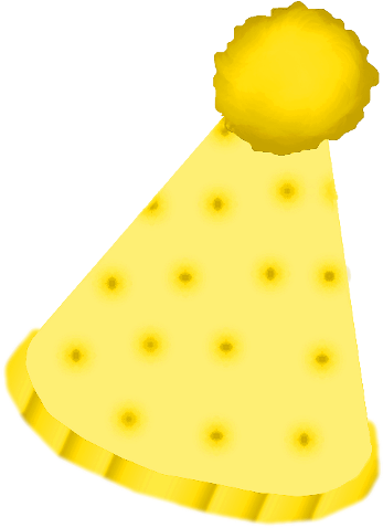 Clip Arts Related To - Yellow Clown Hat (401x500)