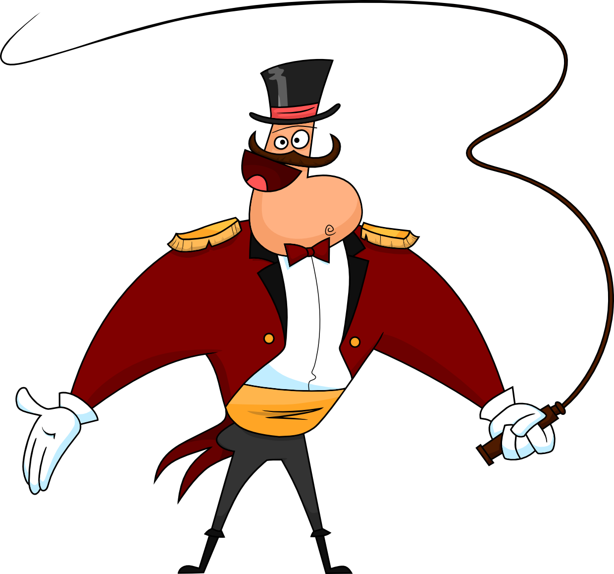 It Should Be A Really Fun "circus" Theme For The Month - Cartoon Circus Ring Leader (1240x1158)