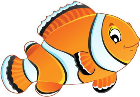 Clown Fish Clipart - Poisson Clipart (640x480)