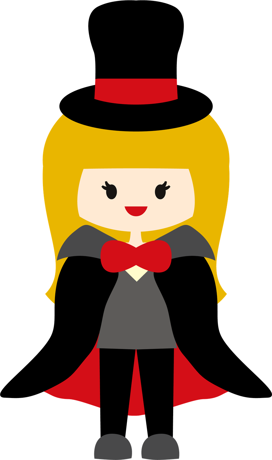 Circo - Minus - Girl Magician Clipart (900x1521)