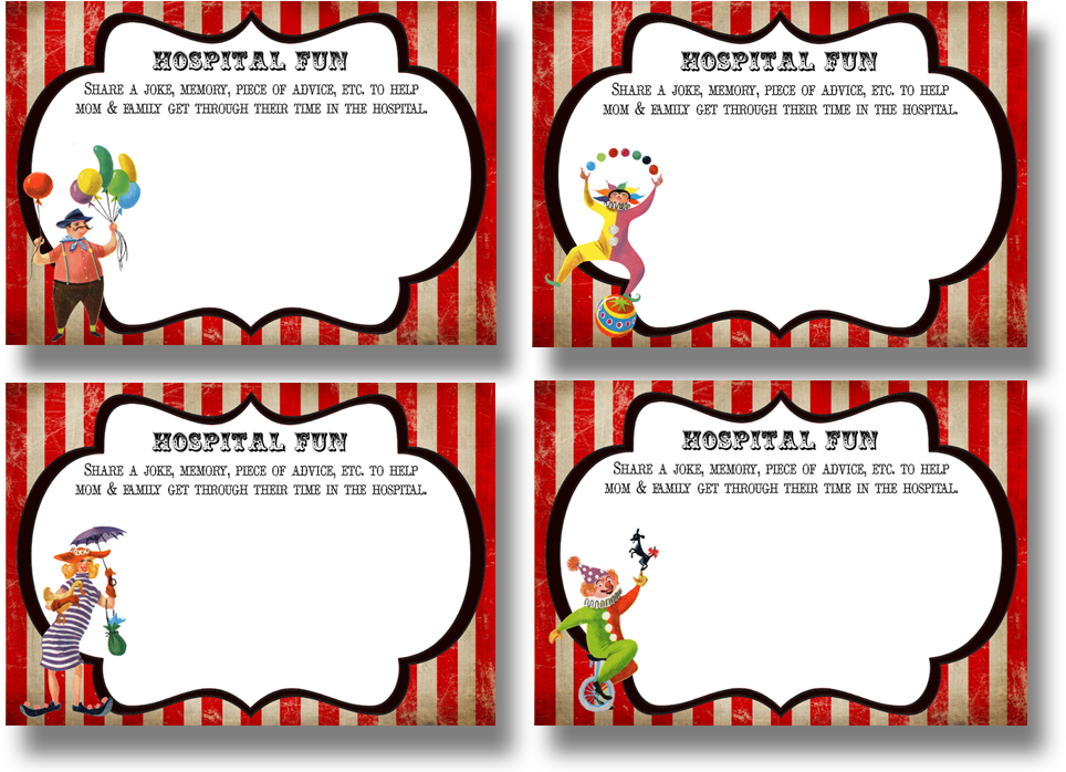 Hospital Fun Cards - Cartoon (1000x736)
