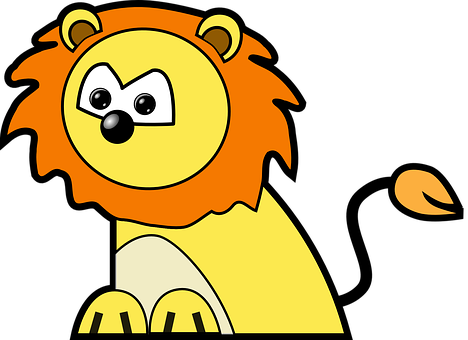 Lion Animal King Jungle Africa Circus Cart - Lion Clip Art (640x480)