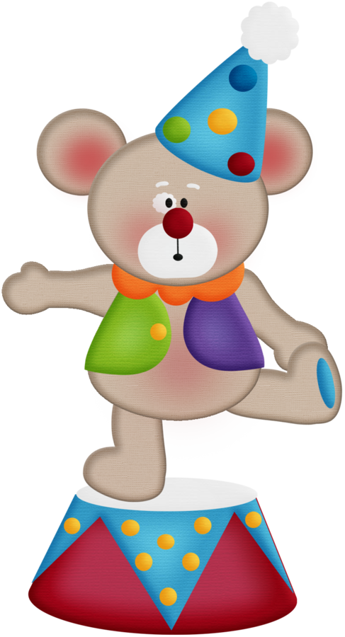 Circo - Minus - Circus Bear Clip Art (487x900)