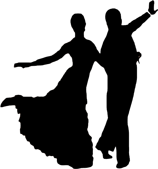 Foxtrot Silhouette - Dance Silhouettes Foxtrot (740x753)