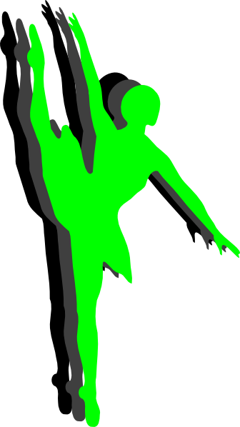 Triple Ballet Dancer Silhouette Clip Art - Ballet Dancer (336x598)