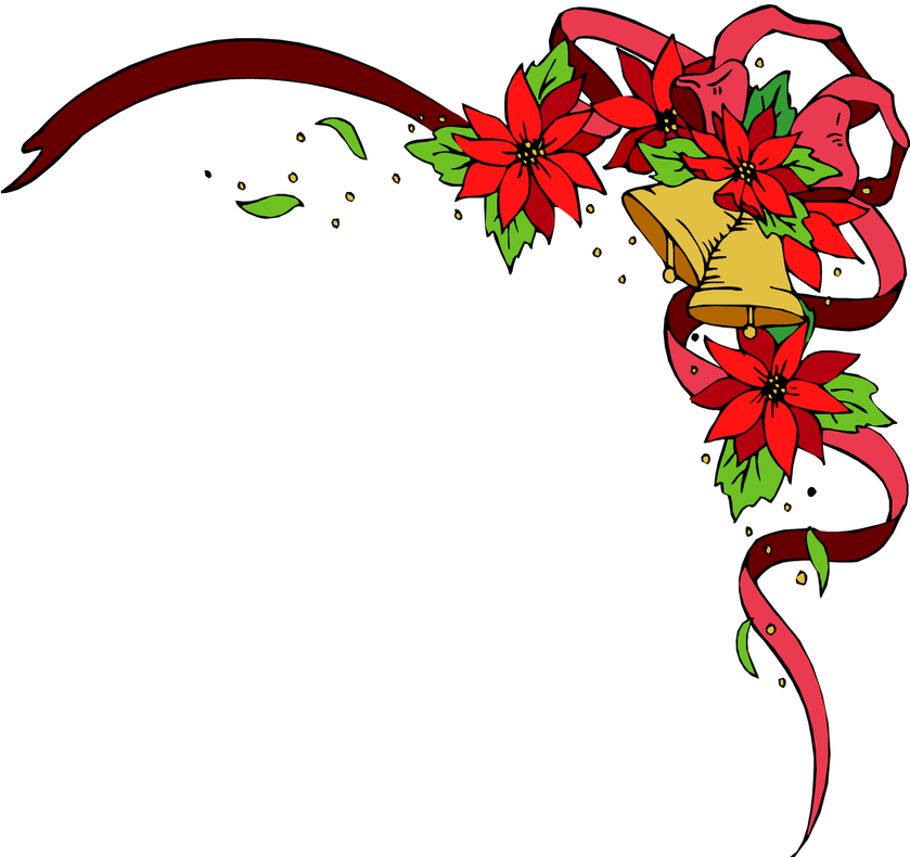 Christmas Border Corner Clipart (838x800)