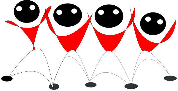 Unity Dancers Clip Art - Unity Dancers Clip Art (600x307)