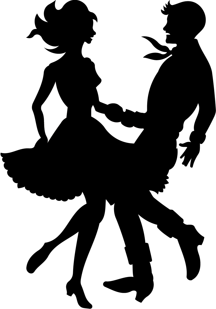 39 - Square Dance Silhouette Png (854x1217)