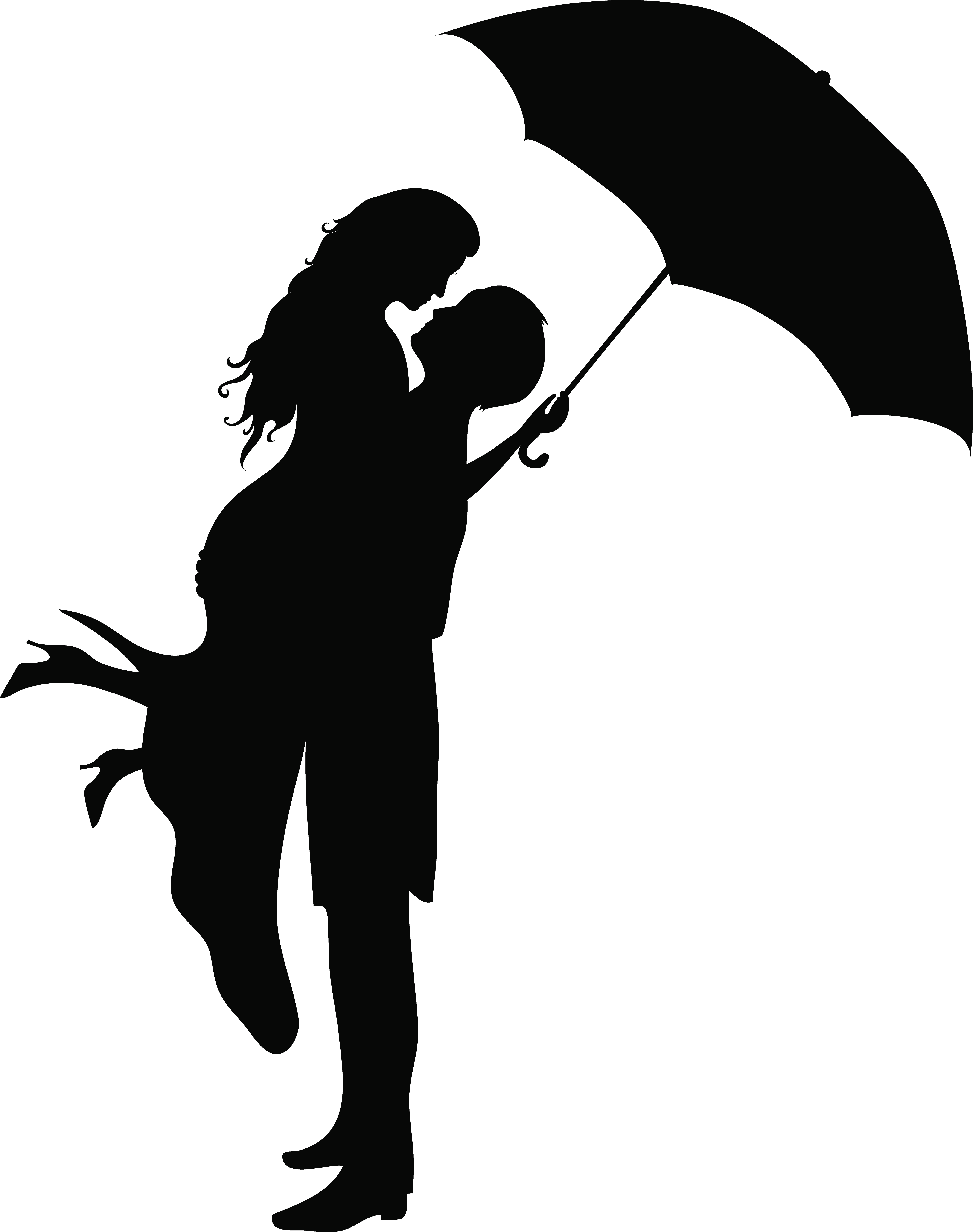 Romantic Couple Silhouettes Png Clip Art Image - Romantic Couple Silhouettes Png Clip Art Image (6315x8000)