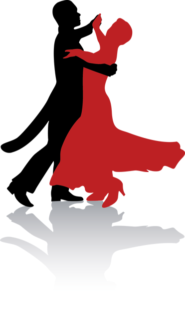 Dance Couples Silhouettes - Dance Vector (371x650)