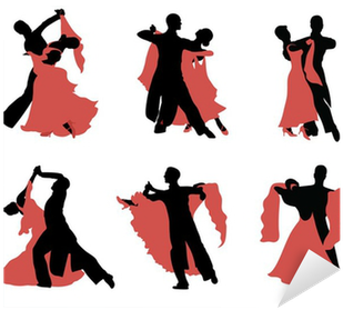 Set Of Silhouettes Of A Dancing Couple - Dancing Couple (400x400)