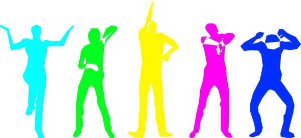 Ballroom Dancing Couple Silhouette Clip Art - Dancing Silhouette (600x276)