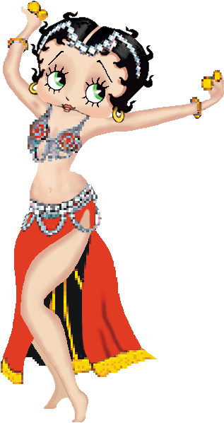Betty Boop Belly-dancer Image By Khunpaulsak - Happy Birthday Belly Dance (366x611)