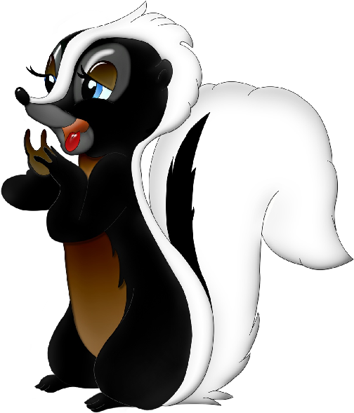 Top 82 Skunk Clip Art - Flower Skunk Clipart (600x600)