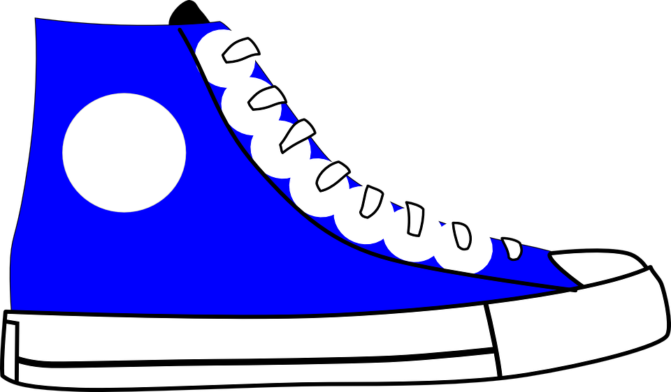 Converse Clipart Animated - Pete The Cat Blue Shoes (960x562)