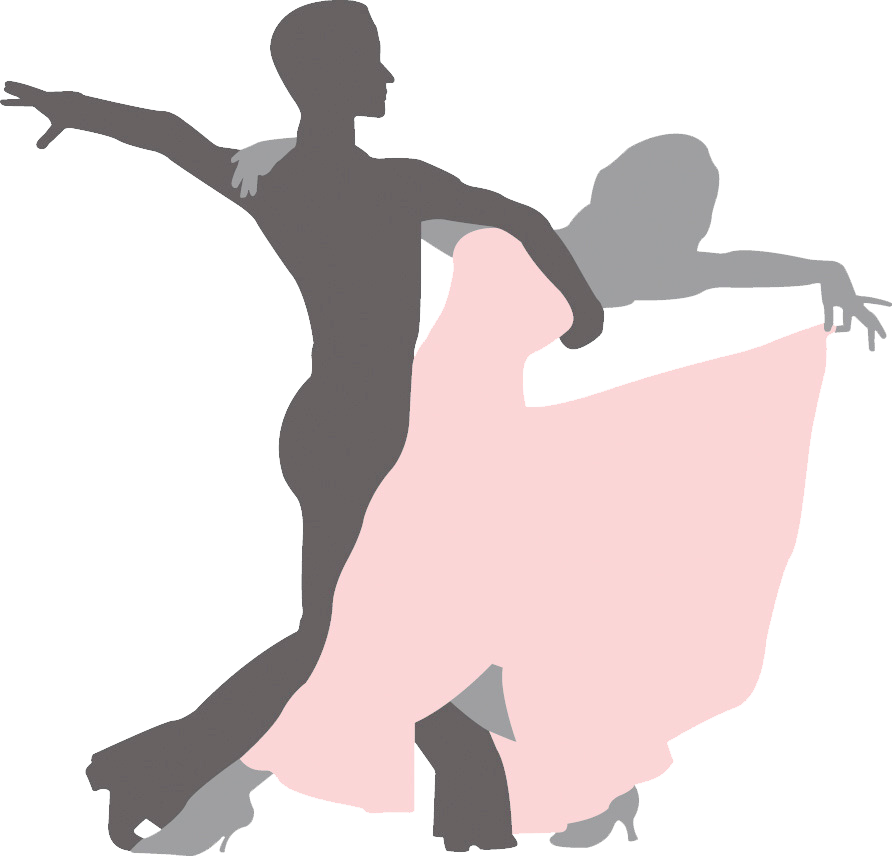 Dance Studio Dance Party Salsa Swing - Simple Ballroom Dancing Silhouette (892x856)