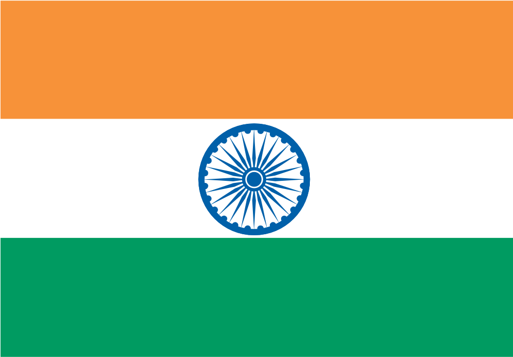 Indian Flag Clip Art - Bandeira Da India Cores (999x999)