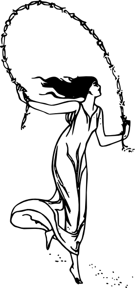 Rope Dancing Drawing (276x590)