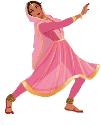 About Learning Kathak Dancing Style Training Free Videos - Kathak Dancer Clipart (500x505)