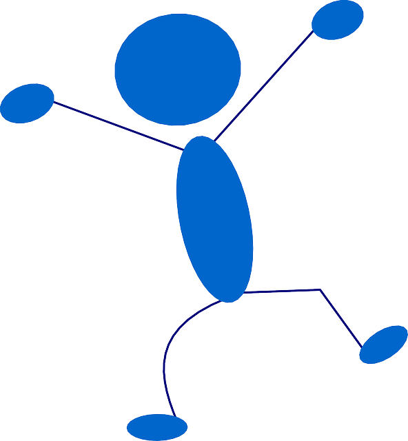 Avatar Dance, Leap, Man, Figure, Blue, Character, Avatar - Blue Man Clipart (592x640)