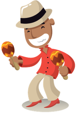 Salsa Music Band - Salsa Music Clipart (305x399)