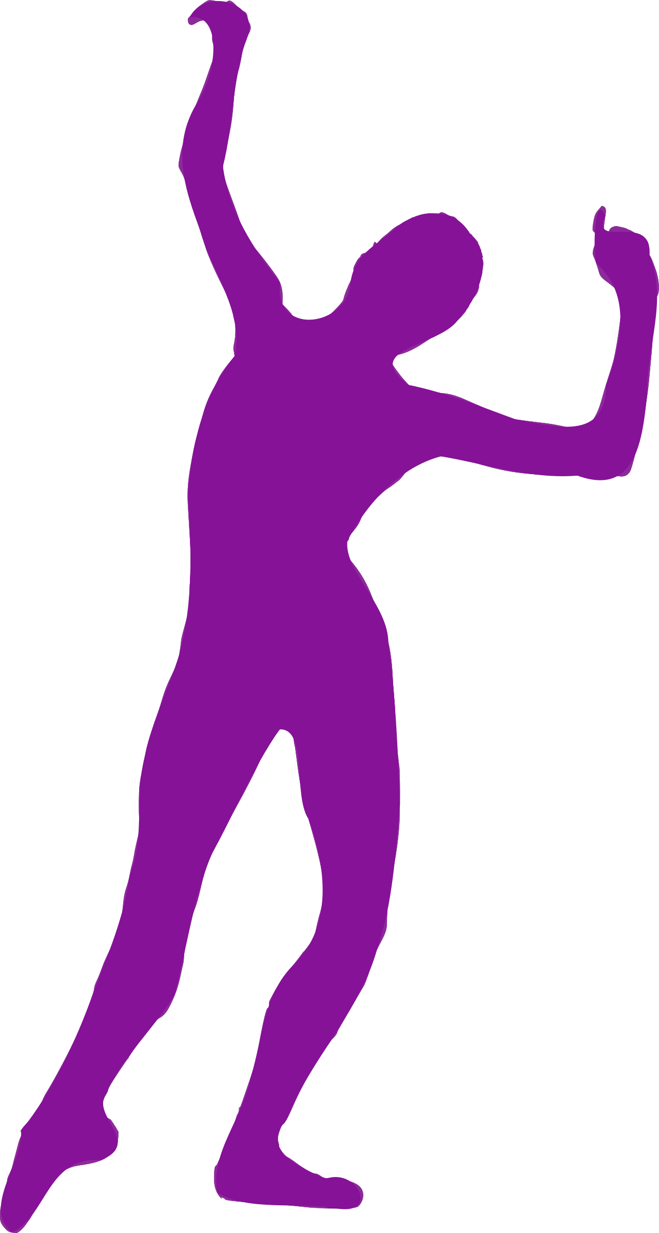 Danse Clipart Silhouette - Silhueta De Homem Dançando (1284x2400)