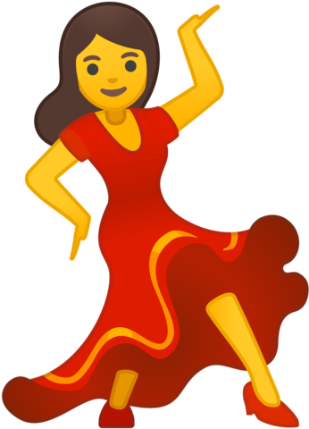 Google - Whatsapp Dancing Girl Emoji (2000x2000)