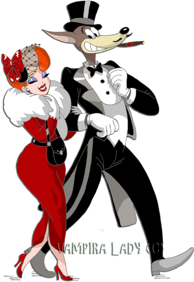 Red And Wolfy By Vampiralady - Drawing (815x981)