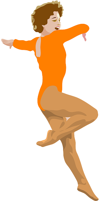 People, Girl, Ballerina, Cartoon, Dancing, Jumping - Ballerina Clipart Boy (320x640)