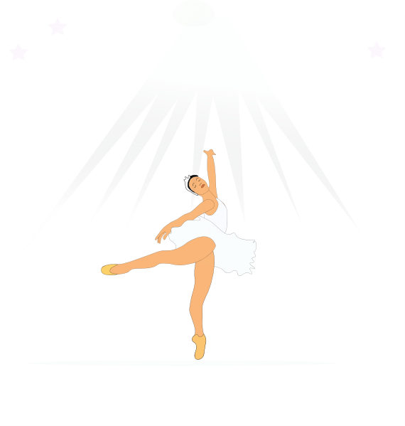 Ballerina Clip Art At Clker - Gymnast (570x599)