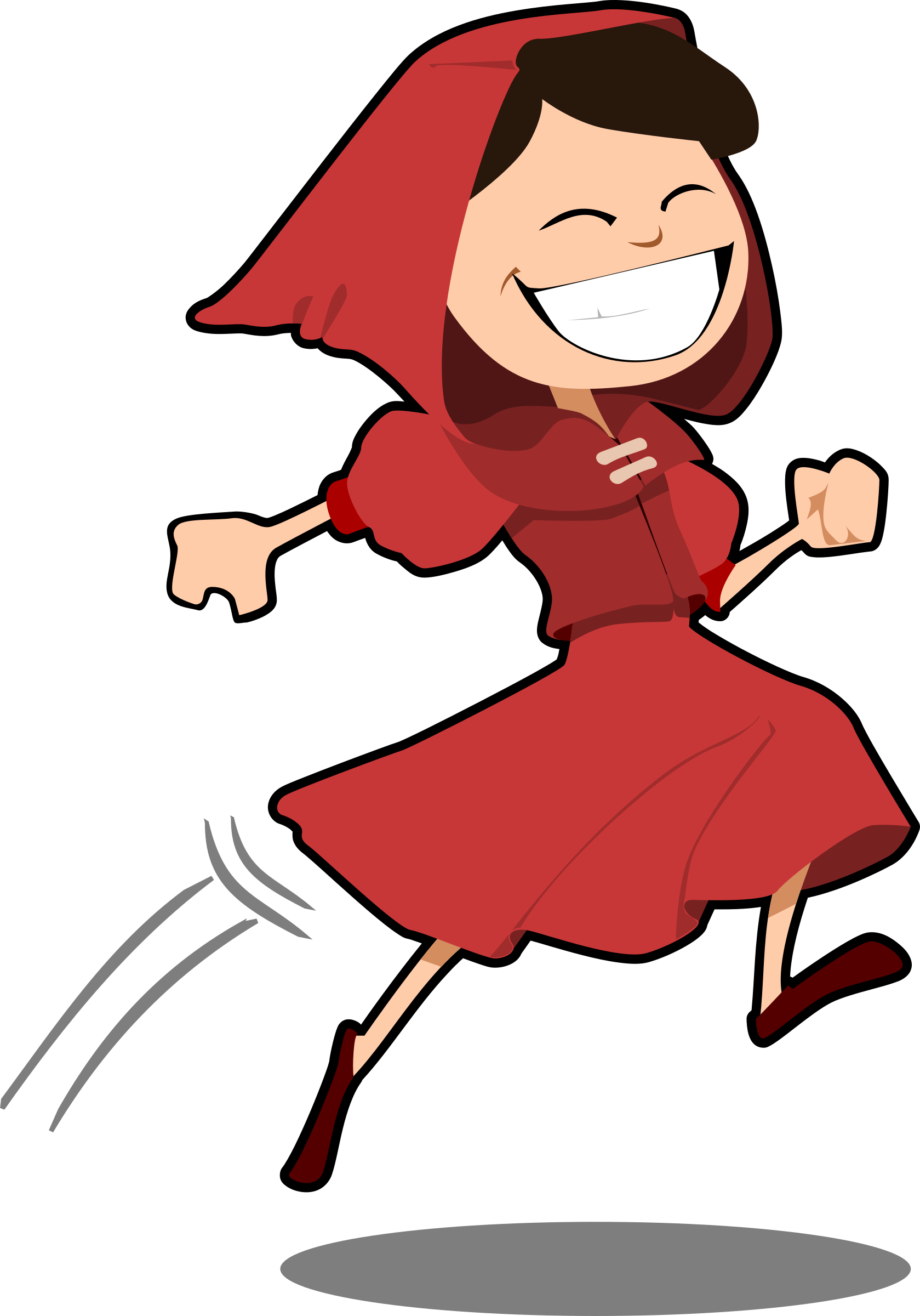 Jump Clipart Hop - Red Riding Hood Cartoon (1679x2400)