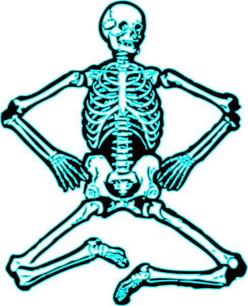 Skeleton Dance Svg Clip Arts 486 X 600 Px - Halloween Skeleton Greeting Card (486x600)
