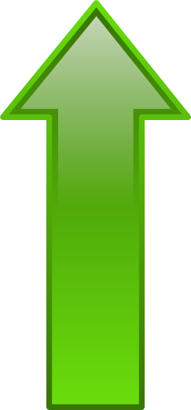Arrow Up Green Clip Art At Clker Com Vector Clip Art - Green Arrow Up Png (640x1280)