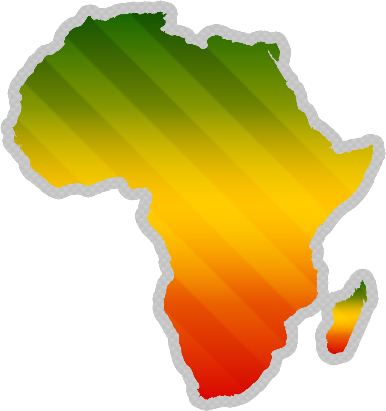 Africa Clipart Ancient - Africa Map Clipart Transparent (1360x1405)