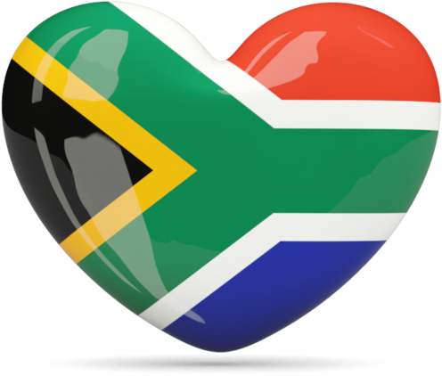 South Africa Flag Heart (640x480)