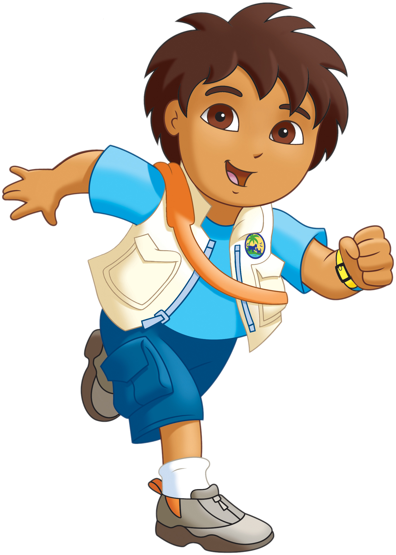 Go Diego Go Clipart - Diego From Dora The Explorer (1464x1972)