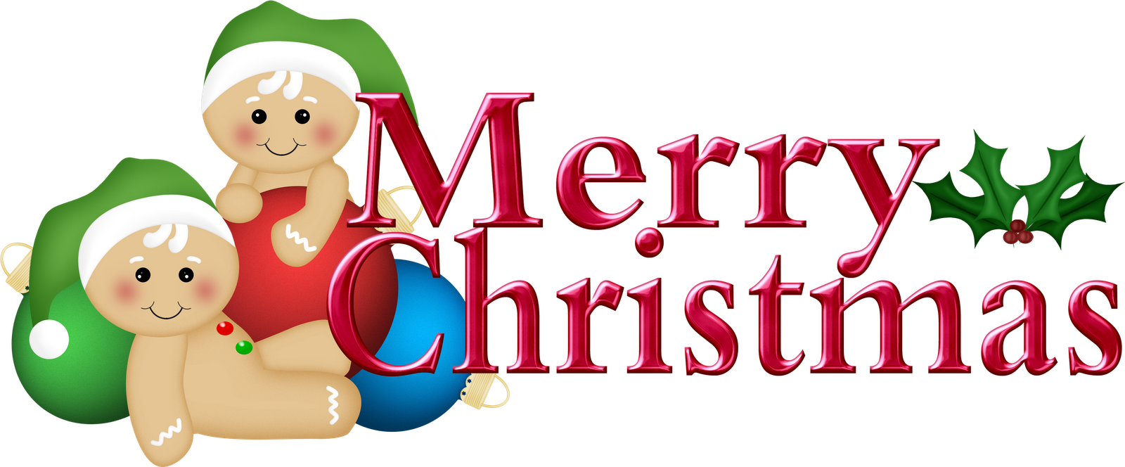 Merry Christmas Clipart Free - Merry Christmas Clip Art (1600x664)